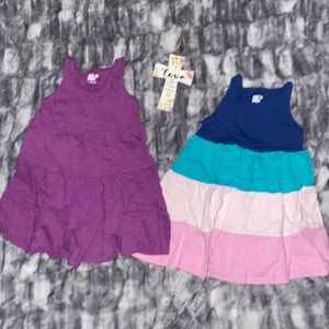 🦄(2) *EUC*Spotted Zebra Tiered Dresses🦄